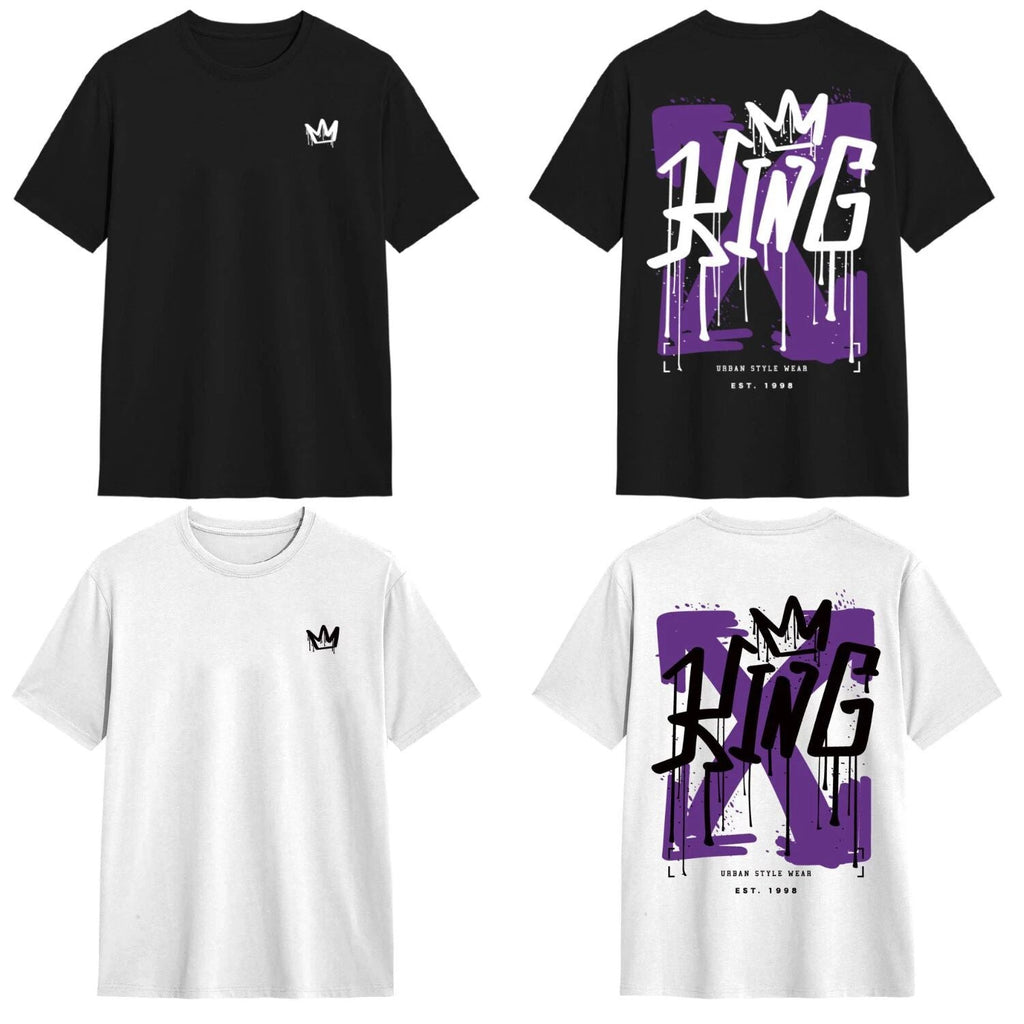 100% Cotton Mens Adult Unisex Tee T Shirt King Crown Arrow Urban Street Crew Top Unisex T-shirt, Sweatshirt, Hoodie, Long Sleeve Tee - T-Shirt, Sweatshirt, Hoodie