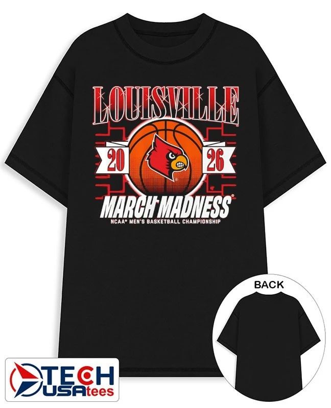Louisville Cardinals March Madness 2026 NCAA Mens Basketball Championship shirt Unisex T-shirt, Sweatshirt, Hoodie, Long Sleeve Tee - T-Shirt, Sweatshirt, Hoodie
