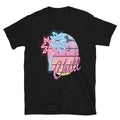 Neon Vintage Palms & Sunset Classic Trendy Design Casual T-Shirt Unisex T-shirt, Sweatshirt, Hoodie, Long Sleeve Tee - T-Shirt, Sweatshirt, Hoodie