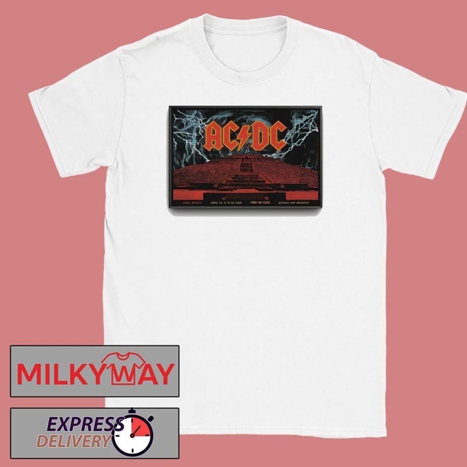 AC DC Up Tour CDMX Mxico 2026 Poster shirt Unisex T-shirt, Sweatshirt, Hoodie, Long Sleeve Tee - T-Shirt, Sweatshirt, Hoodie