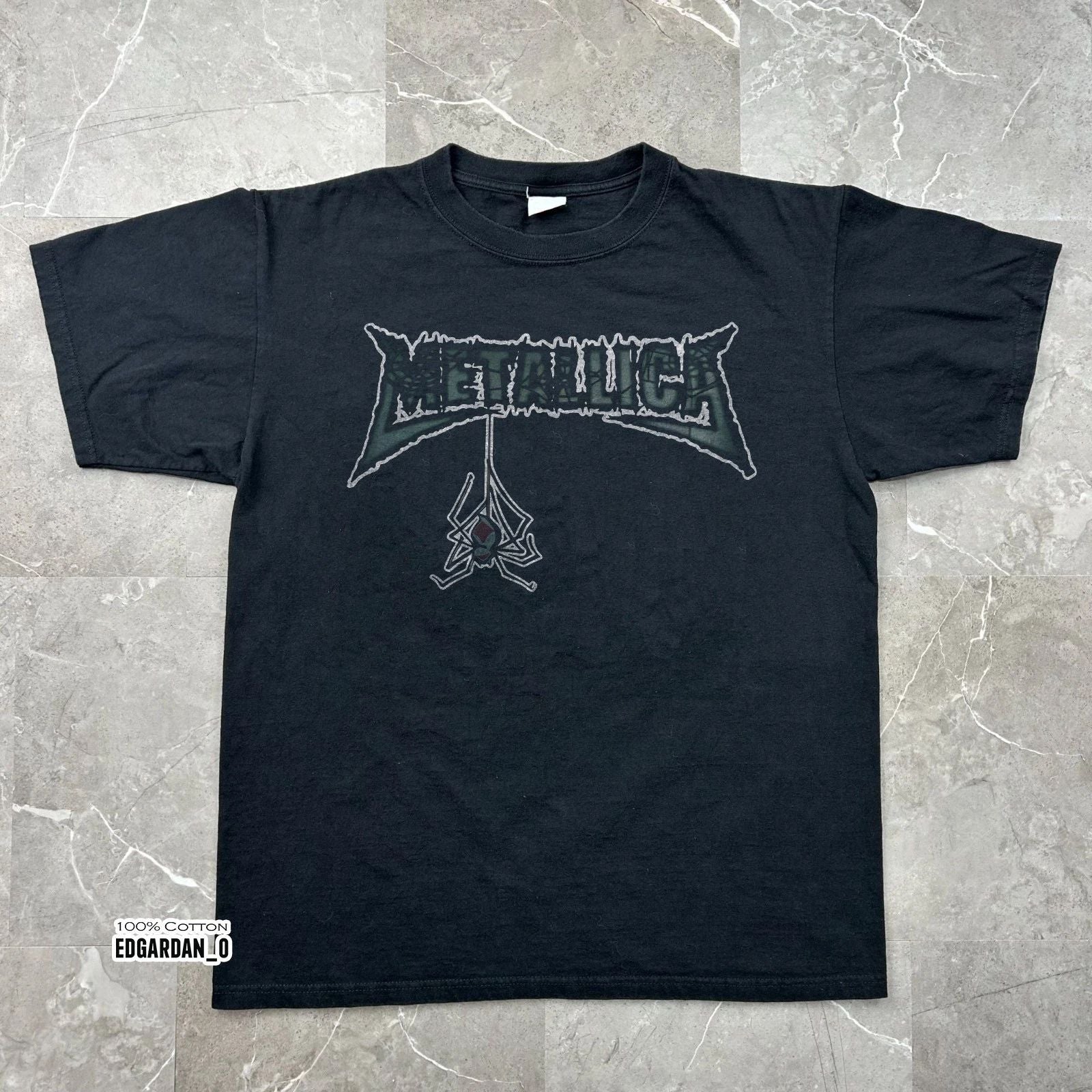 New Metallica Spider Logo T-shirt, Black Unisex Cotton T-shirt, Size S-5XL Unisex T-shirt, Sweatshirt, Hoodie, Long Sleeve Tee - T-Shirt, Sweatshirt, Hoodie