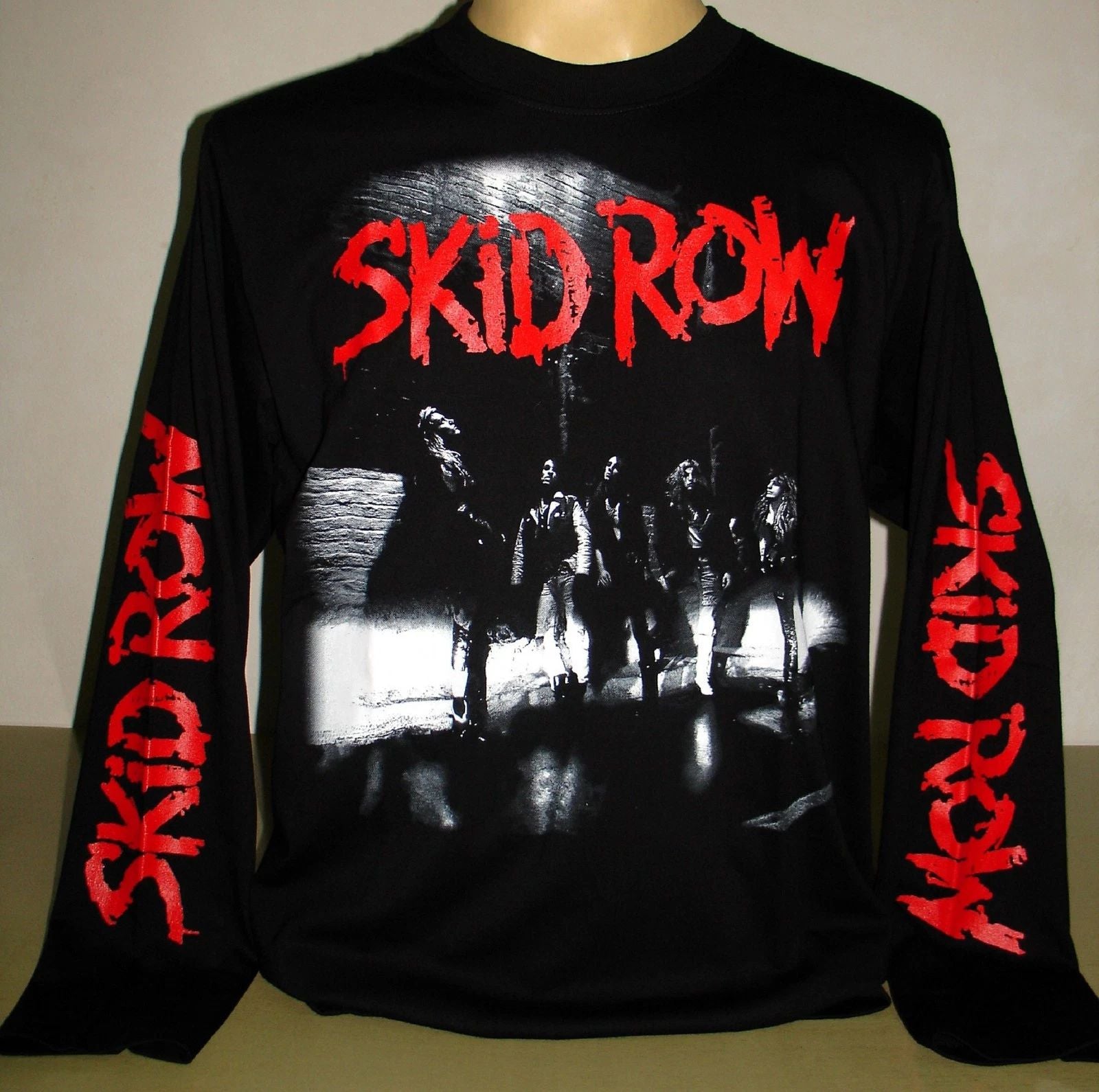 Skid Row First Album Long Sleeve T-Shirt Size S M L XL 2XL 3XL Metal Rock Band Unisex T-shirt, Sweatshirt, Hoodie, Long Sleeve Tee - T-Shirt, Sweatshirt, Hoodie