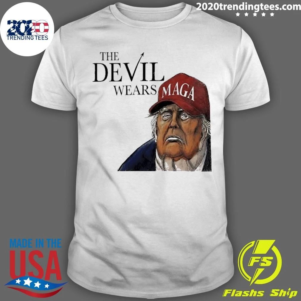 Trump The Devil Wears Maga Shirt Unisex T-shirt, Sweatshirt, Hoodie, Long Sleeve Tee - T-Shirt, Sweatshirt, Hoodie