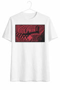 Pink Dolphin T-shirt Graphic Print White Large New Sz L Stylish L100 Unisex T-shirt, Sweatshirt, Hoodie, Long Sleeve Tee - T-Shirt, Sweatshirt, Hoodie