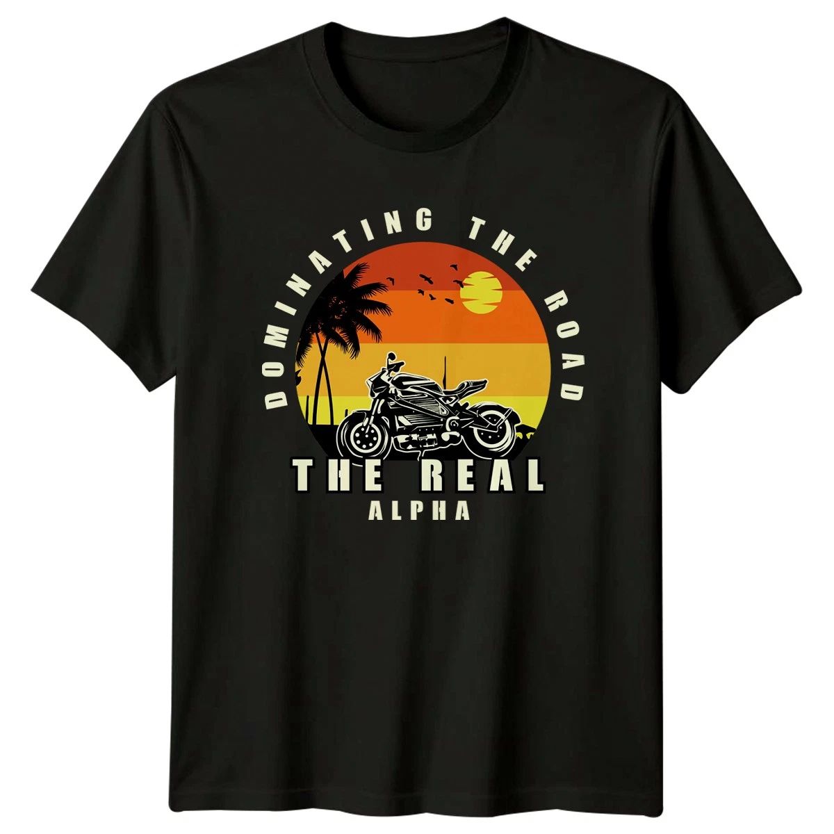 Dominating The Road The Real Mens T-Shirt Sportbike Sunset Unisex T-shirt, Sweatshirt, Hoodie, Long Sleeve Tee - T-Shirt, Sweatshirt, Hoodie