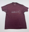 Hurley T-Shirt Mens M Burgundy Heathered Graphic Surf Co Short Sleeve Crew Unisex T-shirt, Sweatshirt, Hoodie, Long Sleeve Tee - T-Shirt, Sweatshirt, Hoodie
