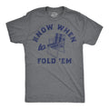 Mens Funny T Shirts Know When to Fold Em Sarcastic Lawn Chair Graphic Tee for Unisex T-shirt, Sweatshirt, Hoodie, Long Sleeve Tee - T-Shirt, Sweatshirt, Hoodie