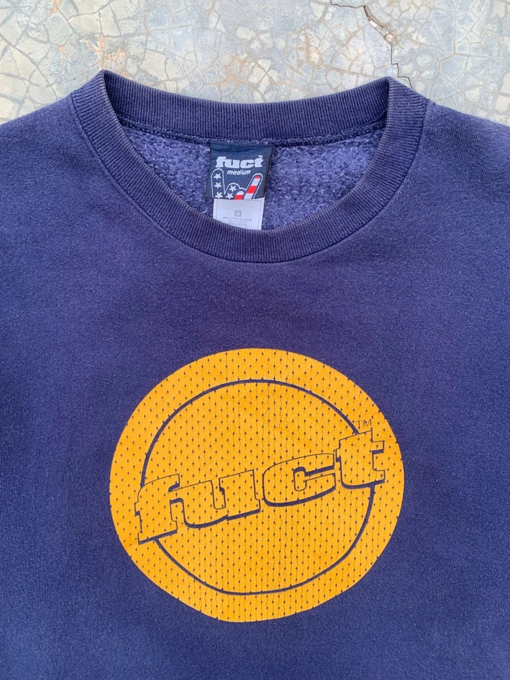 90s FUCT skateboard circle logo crewneck Unisex T-shirt, Sweatshirt, Hoodie, Long Sleeve Tee - T-Shirt, Sweatshirt, Hoodie
