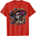 De Los Muertos La Catrina Day of The Dead Sugar Skull Women T-Shirt Unisex T-shirt, Sweatshirt, Hoodie, Long Sleeve Tee - T-Shirt, Sweatshirt, Hoodie