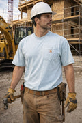 Carhartt Pocket Tee Sz  L Loose Fit Large Blue Short Sleeve Utility Outdoor Work Unisex T-shirt, Sweatshirt, Hoodie, Long Sleeve Tee - T-Shirt, Sweatshirt, Hoodie