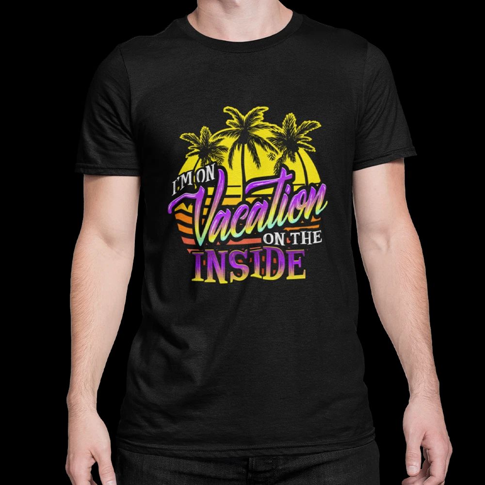 Staycation Travel Summer Vacation On The Inside Unisex Classic T-Shirt Unisex T-shirt, Sweatshirt, Hoodie, Long Sleeve Tee - T-Shirt, Sweatshirt, Hoodie