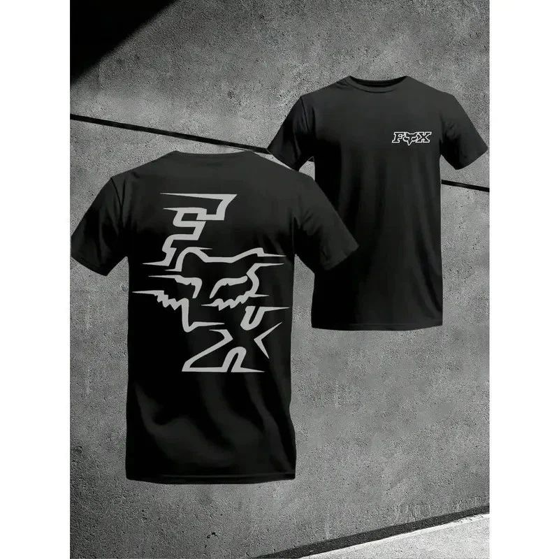 Fox Pattern Mens Retro Style T-Shirt Fox Racing Graphic Tee Party Occasion Shir Unisex T-shirt, Sweatshirt, Hoodie, Long Sleeve Tee - T-Shirt, Sweatshirt, Hoodie