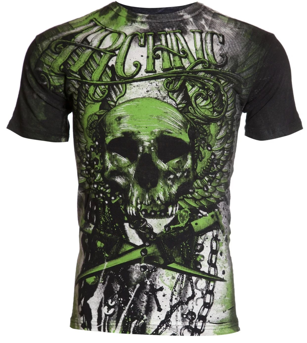 Archaic By Affliction Men's T-Shirt CADAVEROUS Cross Skull Biker M-3XL Unisex T-shirt, Sweatshirt, Hoodie, Long Sleeve Tee - T-Shirt, Sweatshirt, Hoodie