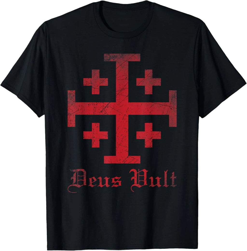 NEW LIMITED Knight Templar Cross Crusader Deus Vult Jerusalem Cross T-Shirt Unisex T-shirt, Sweatshirt, Hoodie, Long Sleeve Tee - T-Shirt, Sweatshirt, Hoodie