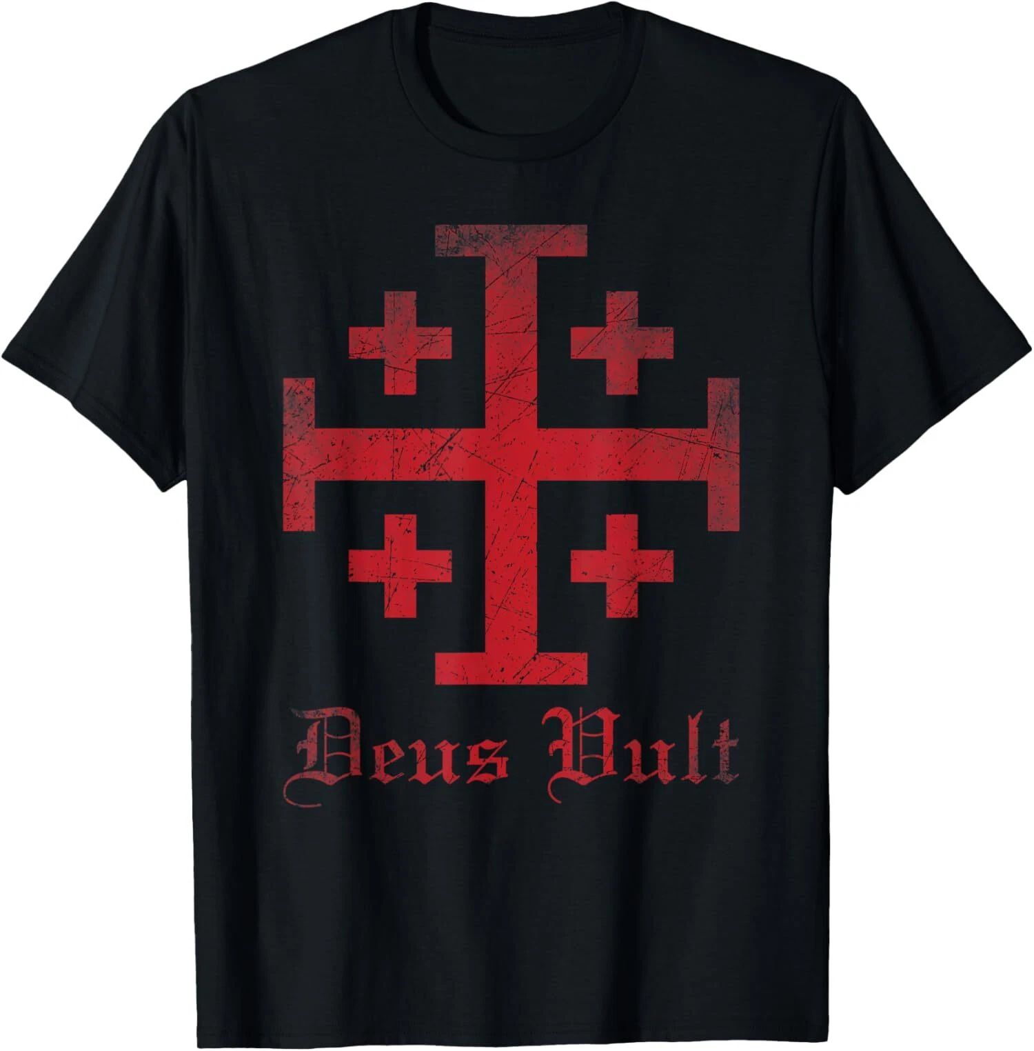 NEW LIMITED Knight Templar Cross Crusader Deus Vult Jerusalem Cross T-Shirt Unisex T-shirt, Sweatshirt, Hoodie, Long Sleeve Tee - T-Shirt, Sweatshirt, Hoodie