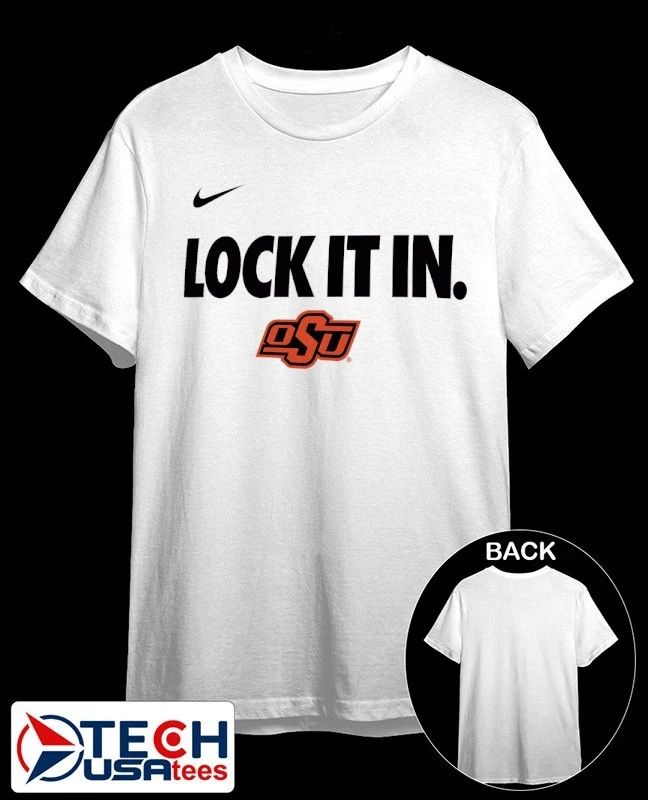 Lock it in Oklahoma State Cowboys 2026 On-Court Bench shirt Unisex T-shirt, Sweatshirt, Hoodie, Long Sleeve Tee - T-Shirt, Sweatshirt, Hoodie