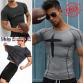 Men's Casual Tight Running Fitness Clothes High Elastic Breathable Tee T Shirt Unisex T-shirt, Sweatshirt, Hoodie, Long Sleeve Tee - T-Shirt, Sweatshirt, Hoodie