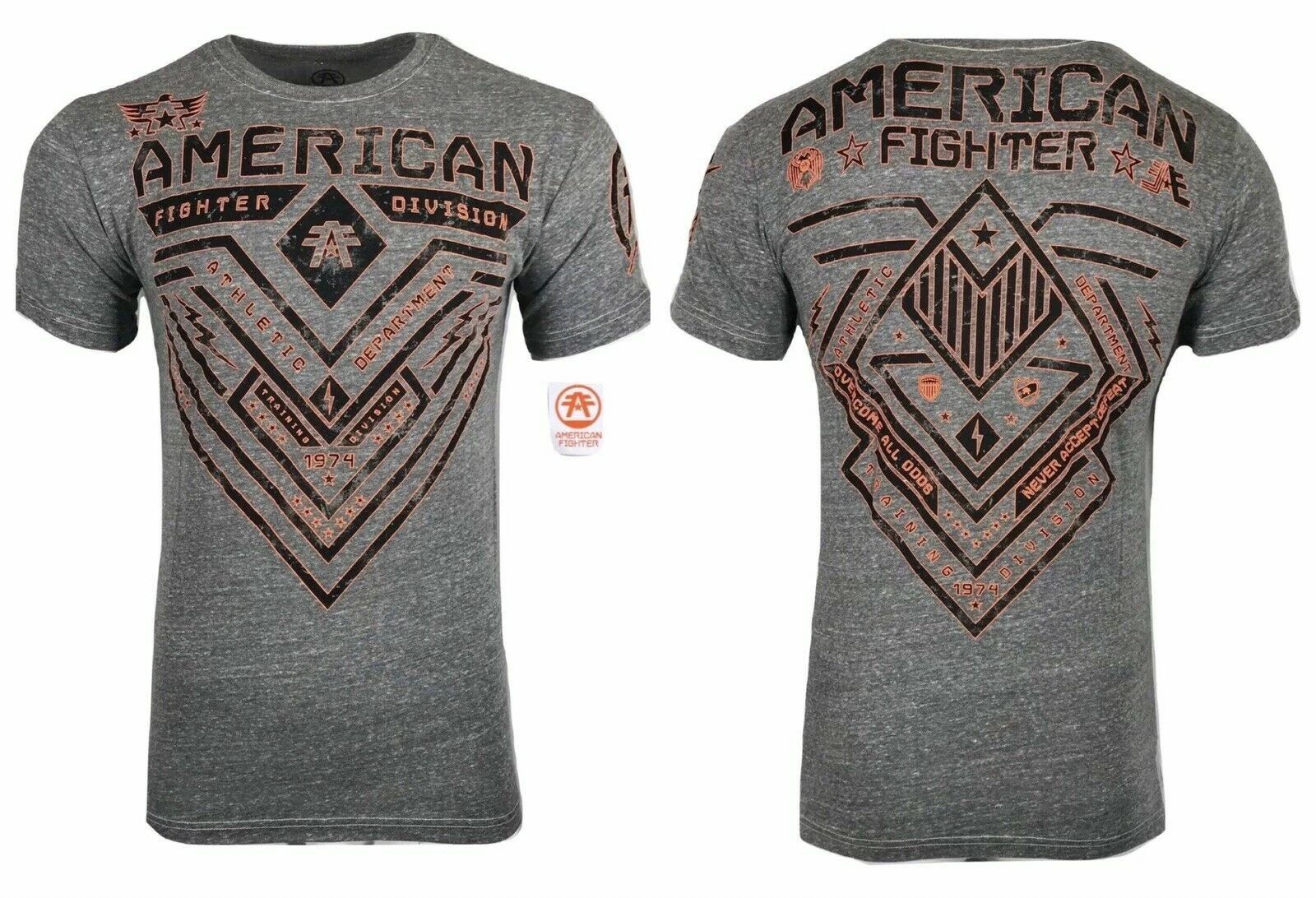 AMERICAN FIGHTER Mens T-Shirt CRYSTAL RIVER TB Premium Biker MMA Gray Gym 14 Unisex T-shirt, Sweatshirt, Hoodie, Long Sleeve Tee - T-Shirt, Sweatshirt, Hoodie