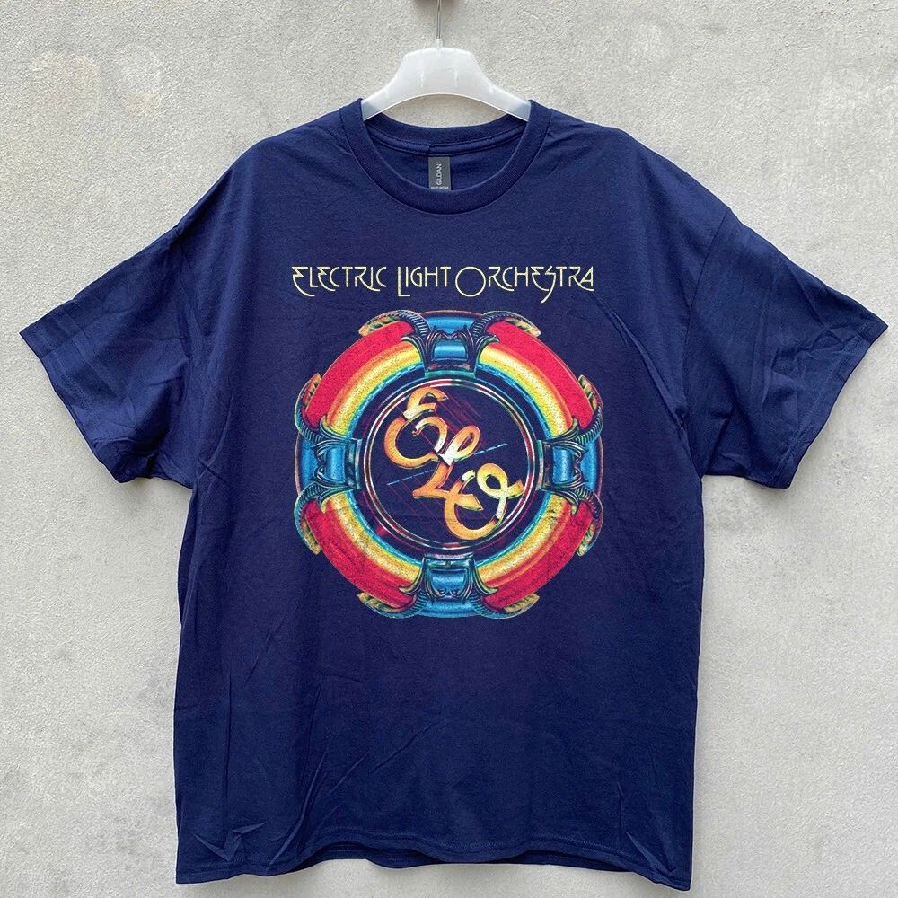 RARE! Electric Light Orchestra ELO Anniversary Unisex Navy T-shirt Size S-5XL Unisex T-shirt, Sweatshirt, Hoodie, Long Sleeve Tee - T-Shirt, Sweatshirt, Hoodie
