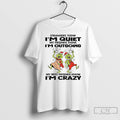 Classic Grinch Santa Hat Strangers Think Im Quiet My Friends Think Im Outgoing My Best Unisex T-shirt, Sweatshirt, Hoodie, Long Sleeve Tee - T-Shirt, Sweatshirt, Hoodie