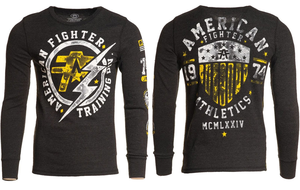 AMERICAN FIGHTER HERITAGE Men's T-Shirt L/S Biker MMA Unisex T-shirt, Sweatshirt, Hoodie, Long Sleeve Tee - T-Shirt, Sweatshirt, Hoodie