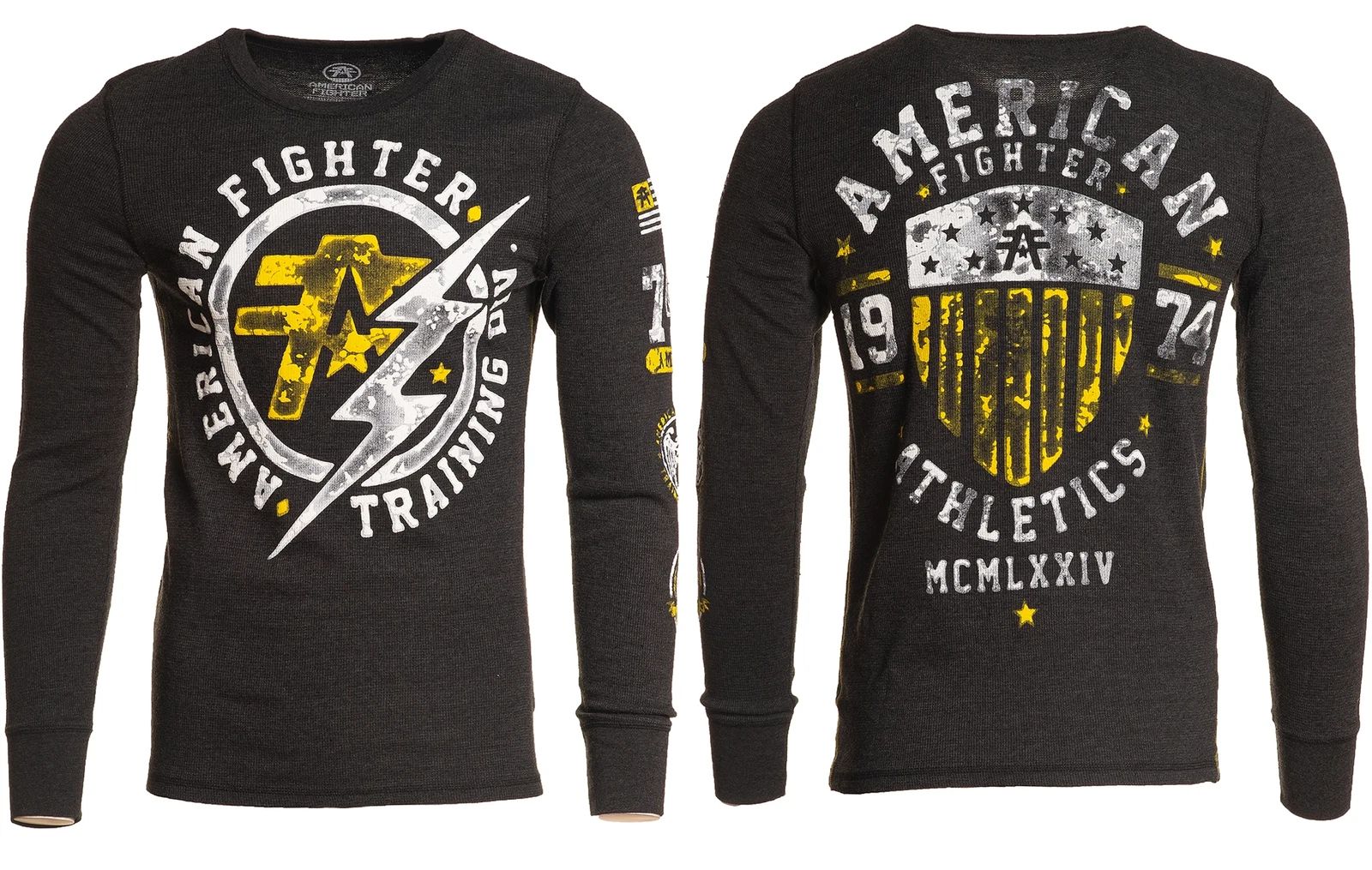AMERICAN FIGHTER HERITAGE Men's T-Shirt L/S Biker MMA Unisex T-shirt, Sweatshirt, Hoodie, Long Sleeve Tee - T-Shirt, Sweatshirt, Hoodie