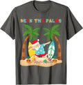 Deck The Palms Dabbing Santa Xmas Tropical Beach Surf Unisex T-Shirt Unisex T-shirt, Sweatshirt, Hoodie, Long Sleeve Tee - T-Shirt, Sweatshirt, Hoodie