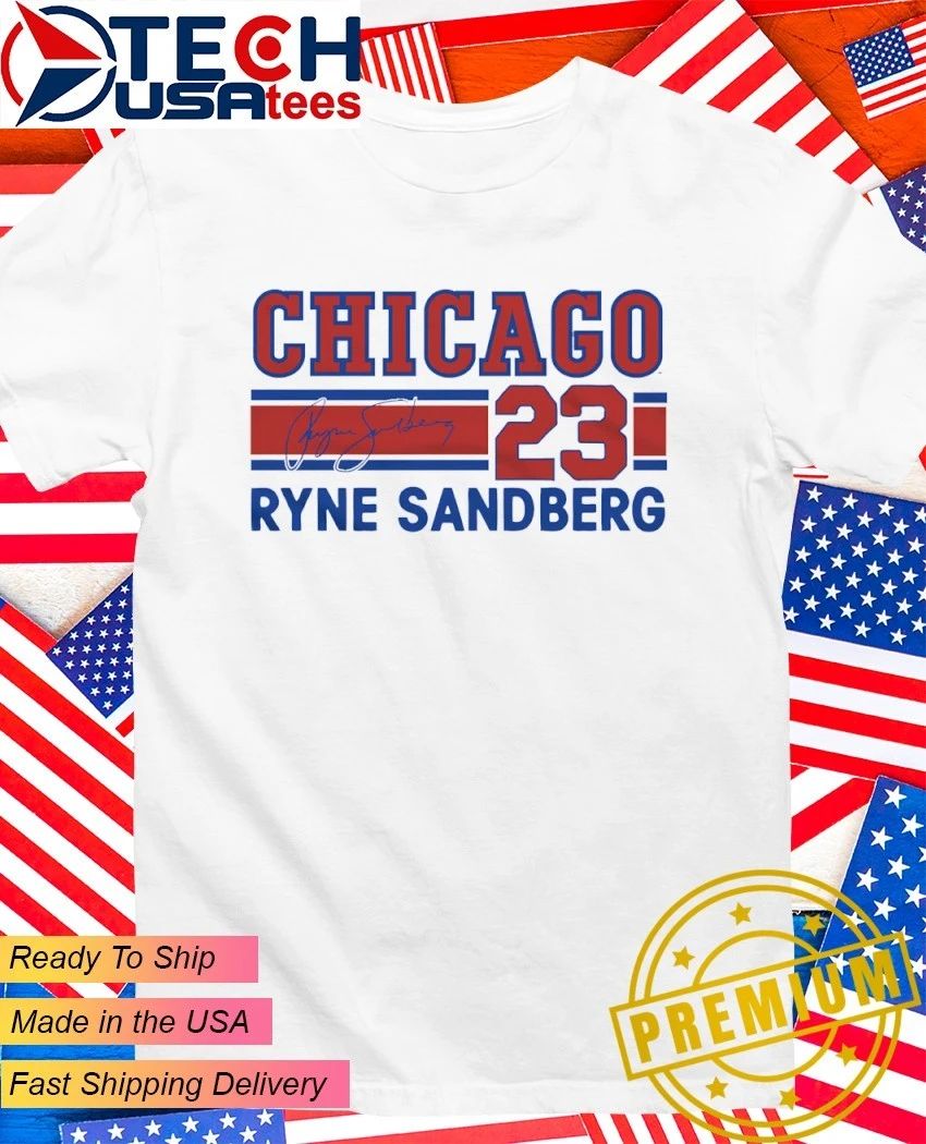 Chicago Cubs Baseball Ryne Sandberg No. 23 signature shirt Unisex T-shirt, Sweatshirt, Hoodie, Long Sleeve Tee - T-Shirt, Sweatshirt, Hoodie