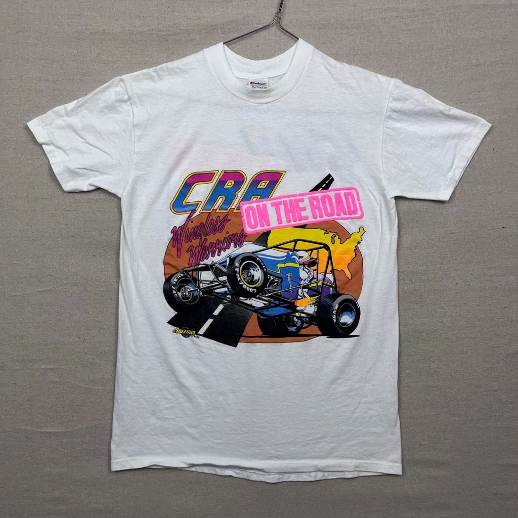 1990 CRA Wingless Warriors On The Road Sprint Car Racing T Shirt Paper Thin Unisex T-shirt, Sweatshirt, Hoodie, Long Sleeve Tee - T-Shirt, Sweatshirt, Hoodie