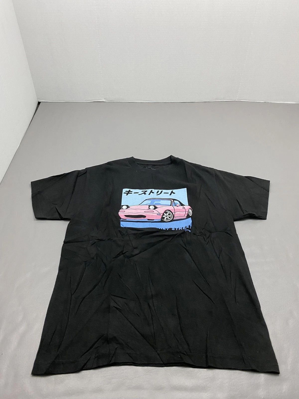 Key Street Shirt Mens Medium Black Pink Car Graphic Tee Anime Japanese JDM Unisex T-shirt, Sweatshirt, Hoodie, Long Sleeve Tee - T-Shirt, Sweatshirt, Hoodie