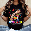 Ok To Be Different Autism Awareness T-Shirt | Inspirational Quote Tee Unisex T-shirt, Sweatshirt, Hoodie, Long Sleeve Tee - T-Shirt, Sweatshirt, Hoodie