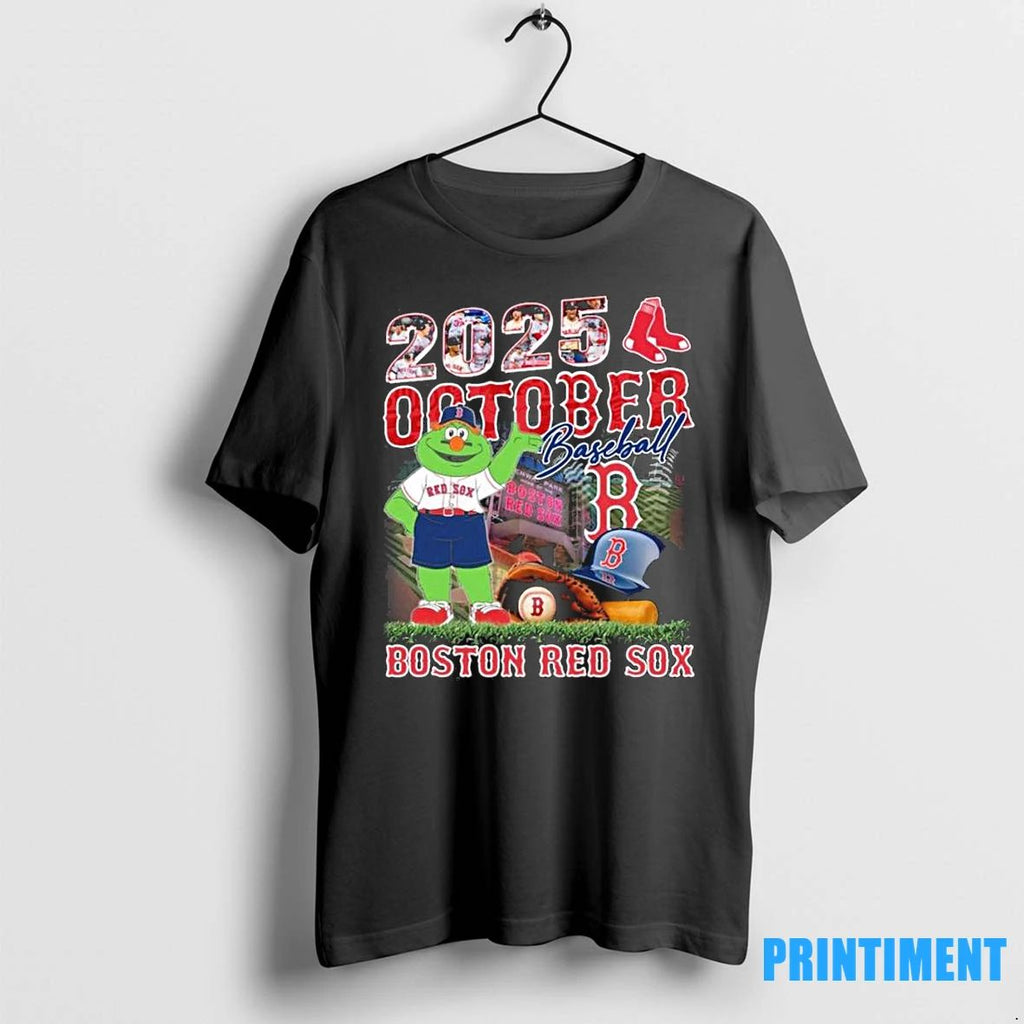 2025 October Baseball Boston Red Sox Mascot Tshirts Sweater Unisex T-shirt, Sweatshirt, Hoodie, Long Sleeve Tee - T-Shirt, Sweatshirt, Hoodie