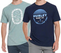 Hurley Men's Graphic Tee, 2-pack - GREEN/ORANGE Or Blue/ Dark Blue You Pick Size Unisex T-shirt, Sweatshirt, Hoodie, Long Sleeve Tee - T-Shirt, Sweatshirt, Hoodie