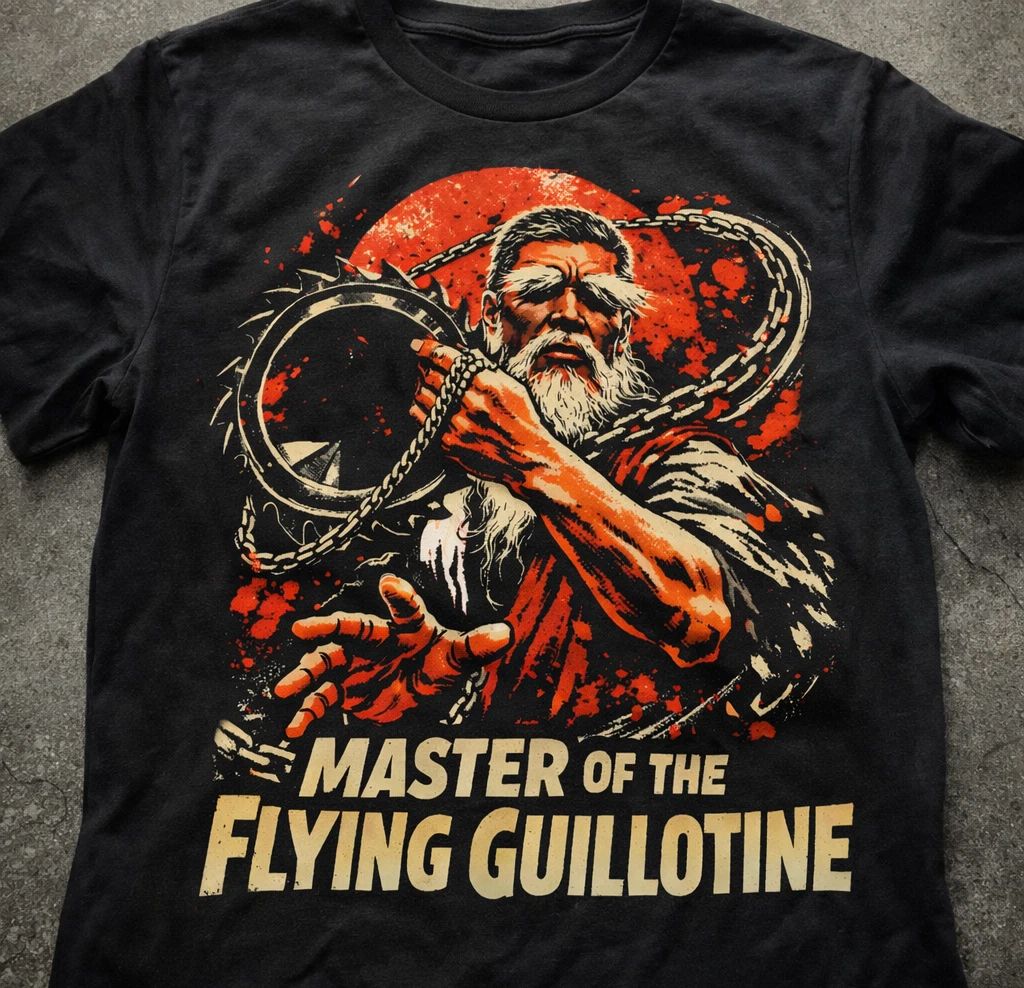 Master of the Flying Guillotine Wuxia T-shirt - Classic Kungfu Movie Tee Unisex T-shirt, Sweatshirt, Hoodie, Long Sleeve Tee - T-Shirt, Sweatshirt, Hoodie