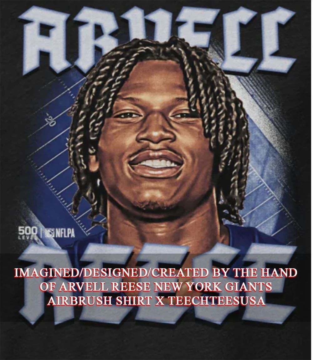 Arvell Reese New York Giants Airbrush shirt Unisex T-shirt, Sweatshirt, Hoodie, Long Sleeve Tee - T-Shirt, Sweatshirt, Hoodie