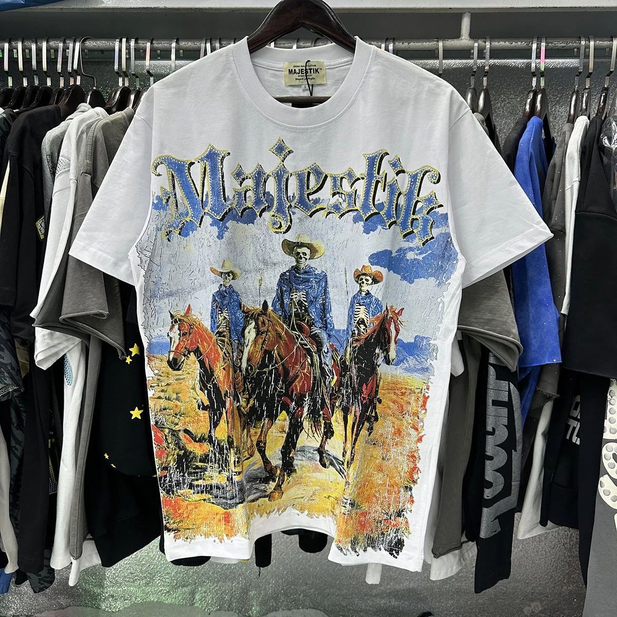 MENS WOMENS SKELETON SUMMER T SHIRT HIGH STREET RHINESTONE HIP HOP TOPS TEE Unisex T-shirt, Sweatshirt, Hoodie, Long Sleeve Tee - T-Shirt, Sweatshirt, Hoodie