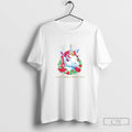 Classic Princess Unicorn Holiday Wreath Christmas T Shirts Unisex T-shirt, Sweatshirt, Hoodie, Long Sleeve Tee - T-Shirt, Sweatshirt, Hoodie