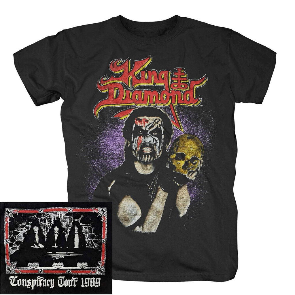 King Diamond Conspiracy Tour 89 Skull Shirt S M L XL XXL Official T-Shirt Unisex T-shirt, Sweatshirt, Hoodie, Long Sleeve Tee - T-Shirt, Sweatshirt, Hoodie