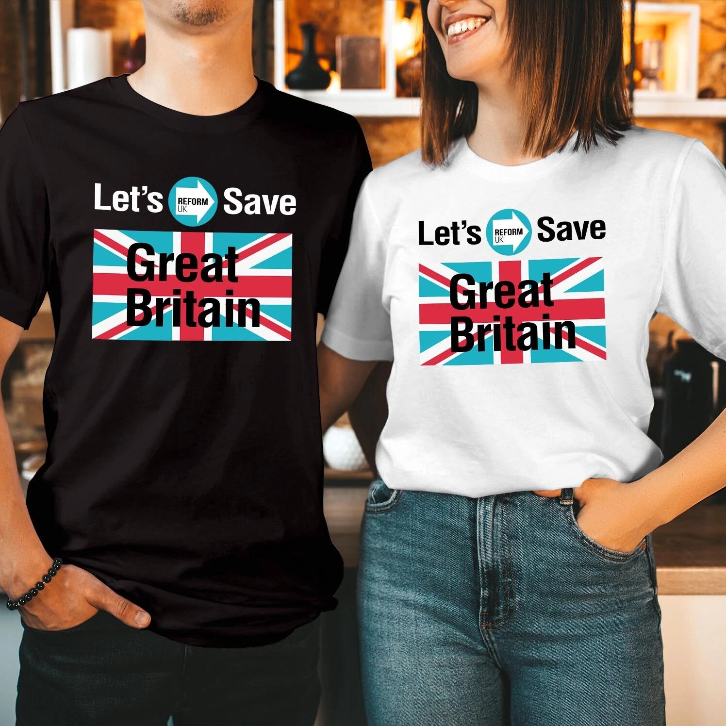 T-SHIRT (RF 5 ) Vote REFORM UK Election 2024 Let's Make  Britain Great Tshirt Unisex T-shirt, Sweatshirt, Hoodie, Long Sleeve Tee - T-Shirt, Sweatshirt, Hoodie