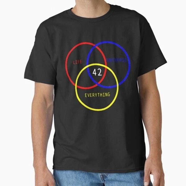 42 Sci-Fi Is The Answer Classic T-Shirt T-Shirt Made in US/AUS Size S-2XL Unisex T-shirt, Sweatshirt, Hoodie, Long Sleeve Tee - T-Shirt, Sweatshirt, Hoodie