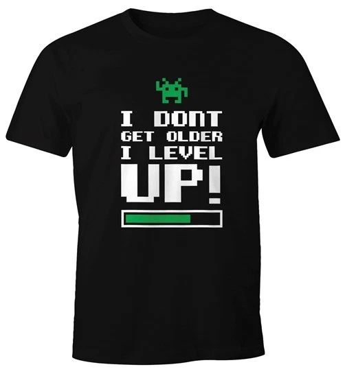 Men's T-Shirt I don't get older I level up Fun Shirt Moonworks Unisex T-shirt, Sweatshirt, Hoodie, Long Sleeve Tee - T-Shirt, Sweatshirt, Hoodie