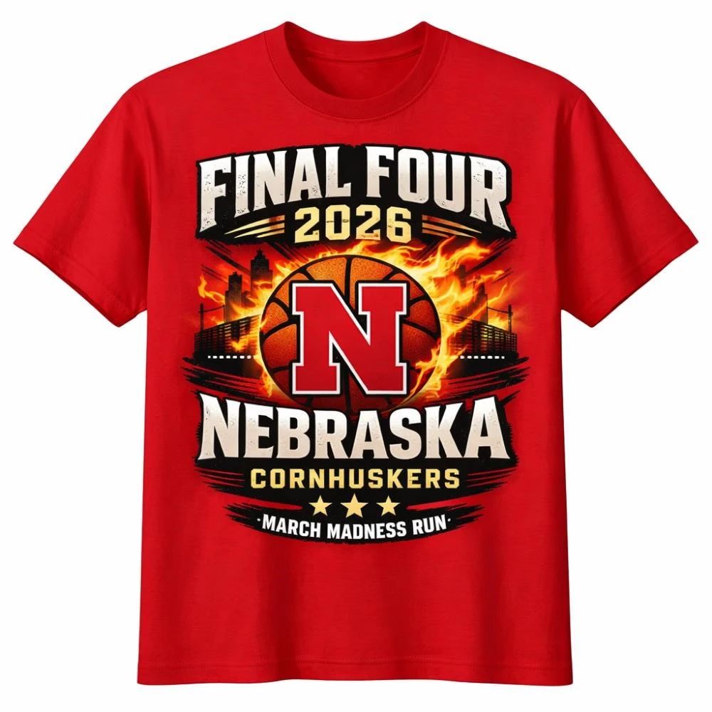 NKCtees Nebraska Cornhuskers Final Four 2026 Shirt  March Madness Road To Glory Graphic Tee - T-Shirt, Sweatshirt, Hoodie