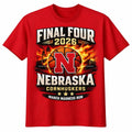 NKCtees Nebraska Cornhuskers Final Four 2026 Shirt  March Madness Road To Glory Graphic Tee - T-Shirt, Sweatshirt, Hoodie