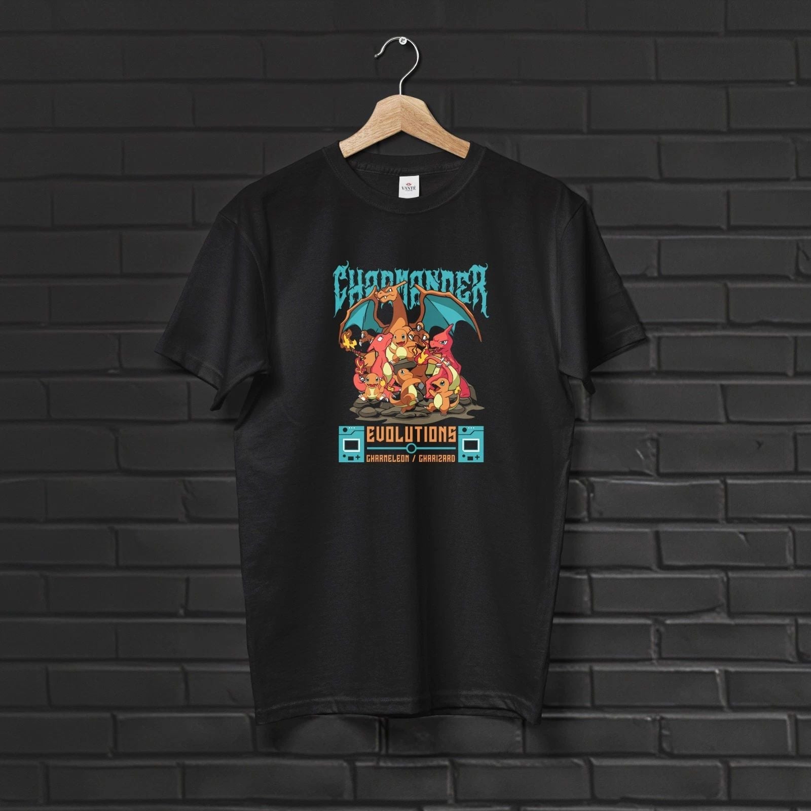 Charmander Evolution Graphic Tee Shirt Charmeleon Charizard Mens Streetwear Top Unisex T-shirt, Sweatshirt, Hoodie, Long Sleeve Tee - T-Shirt, Sweatshirt, Hoodie