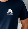 Men's T-shirt White Wolf under Moon Logo Regular Size Streetwear Summer Top Tree Unisex T-shirt, Sweatshirt, Hoodie, Long Sleeve Tee - T-Shirt, Sweatshirt, Hoodie