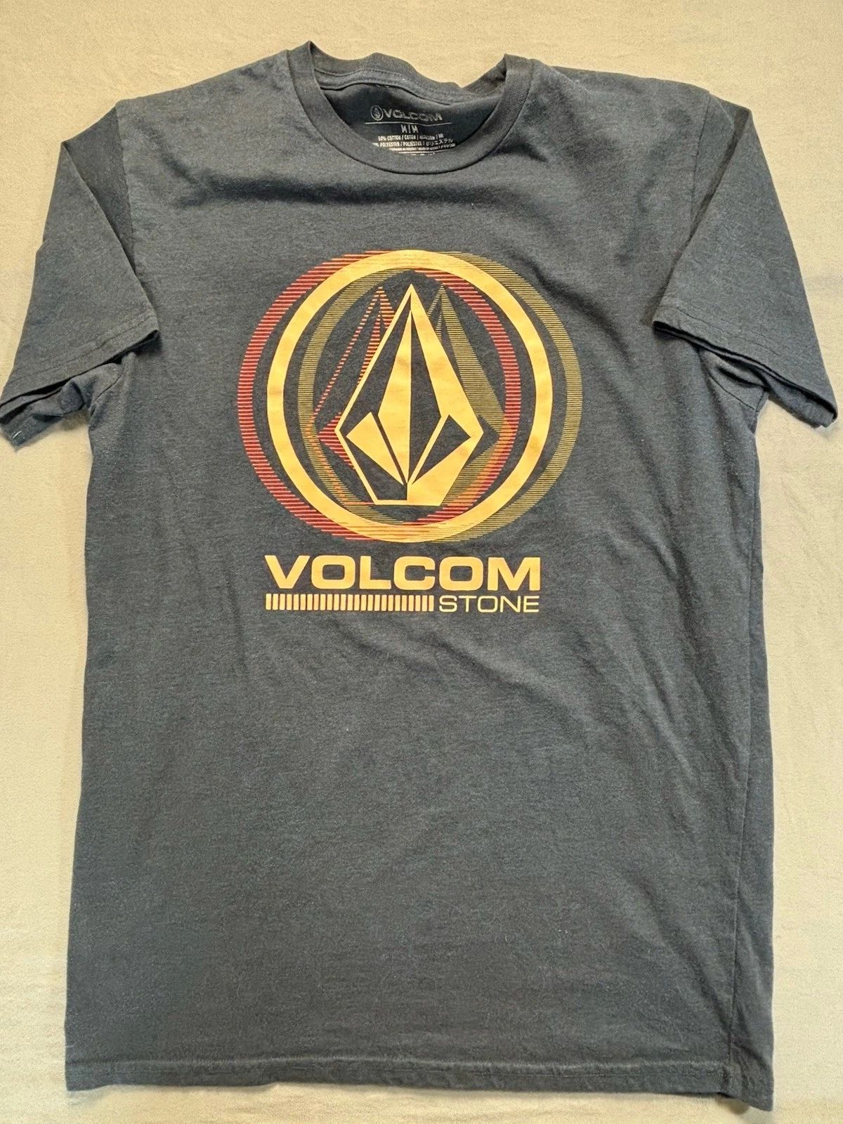 Volcom Stone Logo T Shirt Mens M Navy Blue Black Heather Skate Surf Tee Unisex T-shirt, Sweatshirt, Hoodie, Long Sleeve Tee - T-Shirt, Sweatshirt, Hoodie