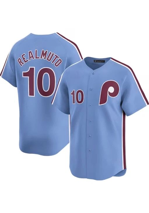 JT Realmuto Mens LIGHT BLUE Alt 2024 Limited Baseball Jersey US1376 Unisex T-shirt, Sweatshirt, Hoodie, Long Sleeve Tee - T-Shirt, Sweatshirt, Hoodie