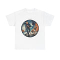 Man & Pitbull Running Urban Street Art T-Shirt Cool Dog & Owner Graphic Tee Unisex T-shirt, Sweatshirt, Hoodie, Long Sleeve Tee - T-Shirt, Sweatshirt, Hoodie