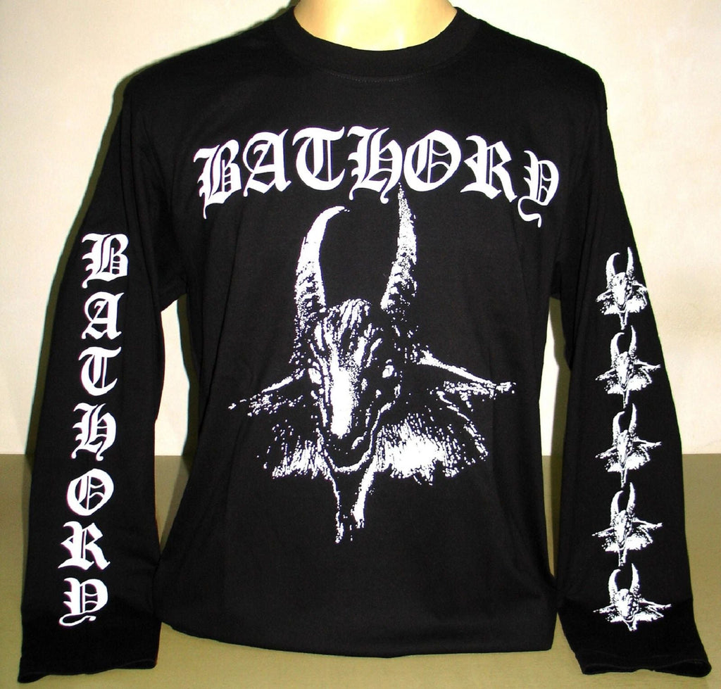 Bathory First Album Goat Long Sleeve T-Shirt Size S M L XL 2XL 3XL Black Metal Unisex T-shirt, Sweatshirt, Hoodie, Long Sleeve Tee - T-Shirt, Sweatshirt, Hoodie