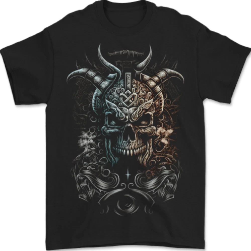 Oni Mask Demon Skull Hannya 1 Mens T-Shirt 100% Cotton Unisex T-shirt, Sweatshirt, Hoodie, Long Sleeve Tee - T-Shirt, Sweatshirt, Hoodie